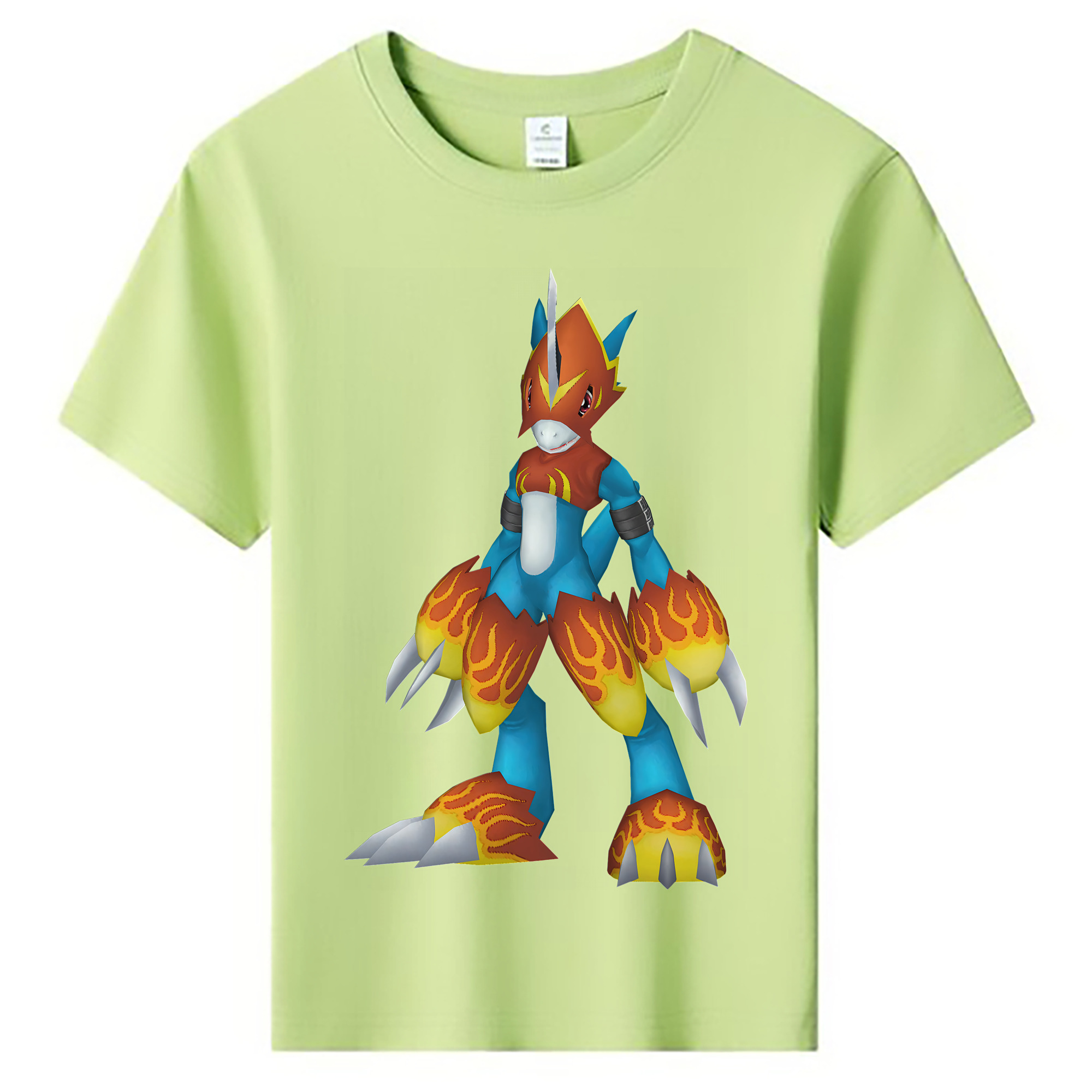 （画像用） Digimon デジタルモンスター/デジモン 綿100％キッズTシャツ（フロントプリント）